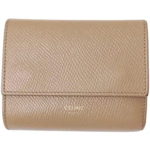 Pre-owned Wallets, female, , Size: ONE SIZE Pre-owned Leather wallets - Celine Vintage - Modalova