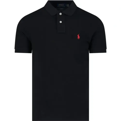 Schwarze Polo T-Shirts und Polos , Herren, Größe: L - Ralph Lauren - Modalova