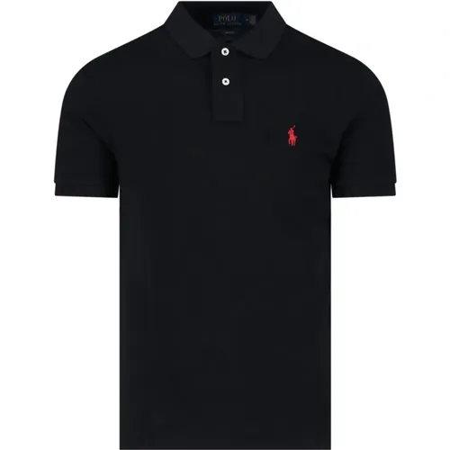 Schwarze Polo T-Shirts und Polos , Herren, Größe: M - Ralph Lauren - Modalova