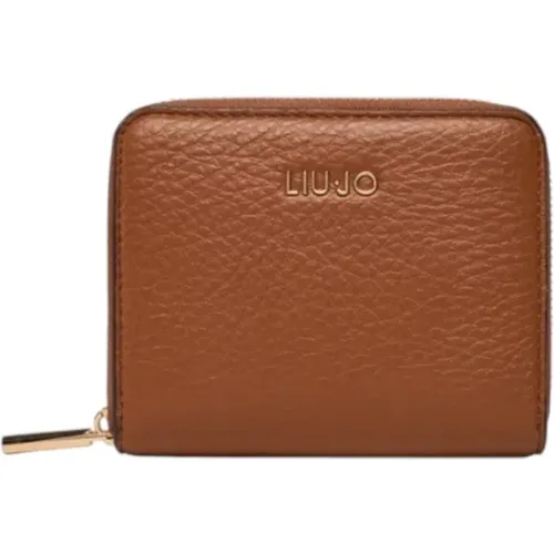 Wallets & Cardholders, female, , Size: ONE SIZE Zip Short Wallet with Multiple Compartments - Liu Jo - Modalova