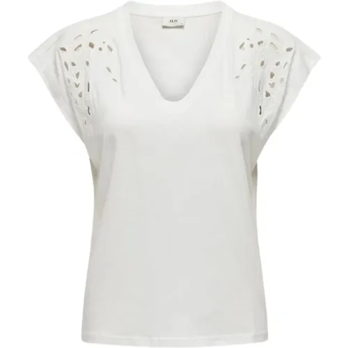 Casual Baumwoll T-Shirt für Frauen , Damen, Größe: S - Jacqueline de Yong - Modalova