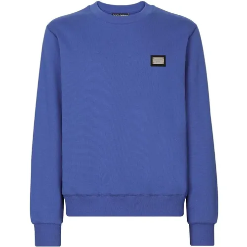 Iconic Logo Sweatshirt , male, Sizes: L - Dolce & Gabbana - Modalova