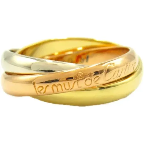 Pre-owned Gold rings , female, Sizes: ONE SIZE - Cartier Vintage - Modalova