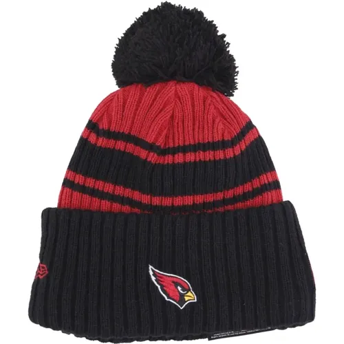 Beanies, male, , Size: ONE SIZE Arizona Cardinals Pom Pom Beanie Hat - new era - Modalova