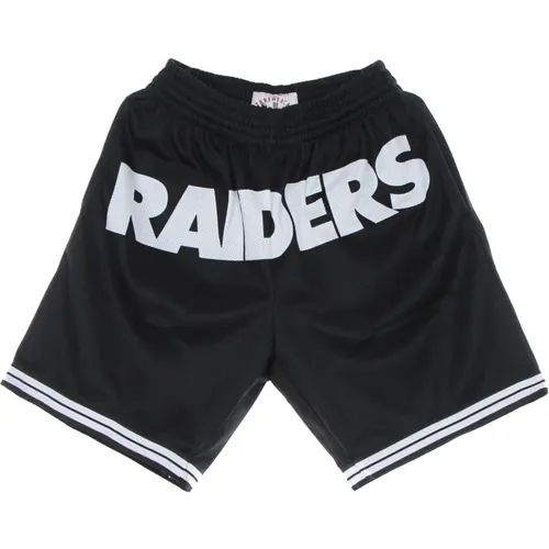 Sportswear, male, , Size: M Oakland Raiders Basketball Shorts Fashion - Mitchell & Ness - Modalova