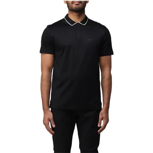 Stylish Men`s Polo Shirt , male, Sizes: S - Emporio Armani - Modalova