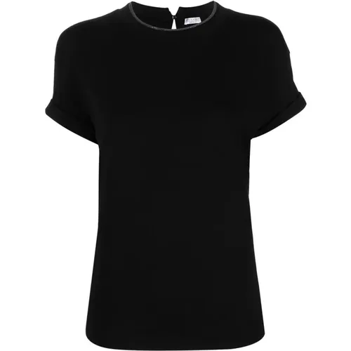 T-Shirts Polos for Women , female, Sizes: M, XS, S, L - BRUNELLO CUCINELLI - Modalova