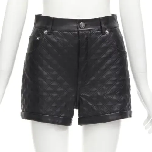 Pre-owned Leather bottoms , female, Sizes: XS - Saint Laurent Vintage - Modalova