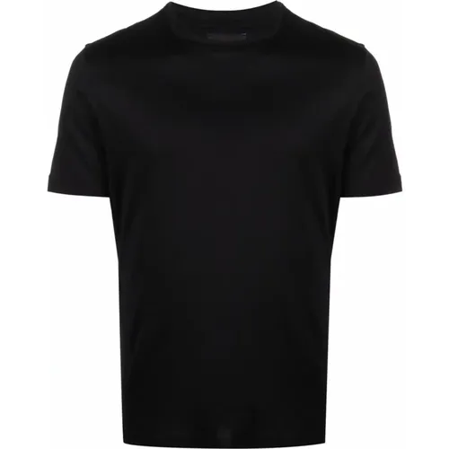 Lyocell Cotton T-Shirt, Medium Size , male, Sizes: 2XL, L, M, S - Emporio Armani - Modalova