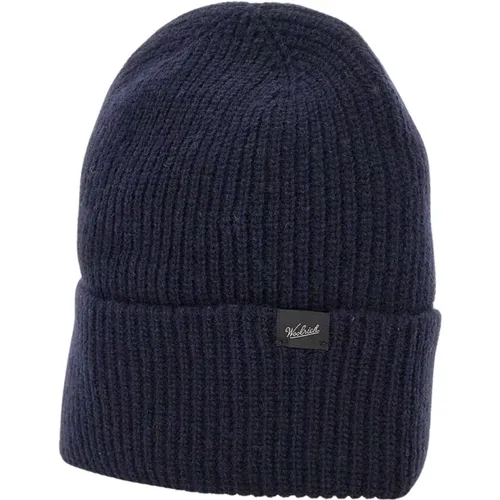 Beanies, male, , Size: L Merino Wool Beanie Hat - Woolrich - Modalova