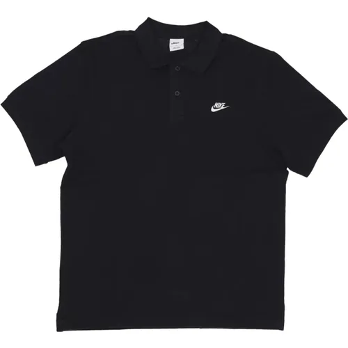 Essential Pique Polo Shirt Schwarz/Weiß , Herren, Größe: 2XL - Nike - Modalova