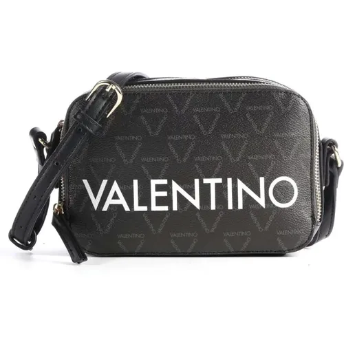 Schwarze Liuto Crossbody-Tasche , Damen, Größe: ONE Size - Valentino by Mario Valentino - Modalova