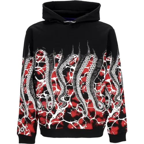 Hoodies, male, , Size: XL Light Hooded Marble Hoodie - Octopus - Modalova