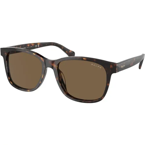 Oval Sunglasses with Havana Frame , unisex, Sizes: 56 MM - Ralph Lauren - Modalova