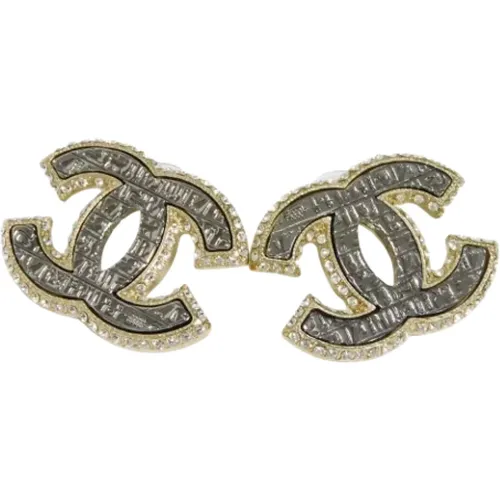 Pre-owned Jewellery, female, , Size: ONE SIZE Pre-owned Metal earrings - Chanel Vintage - Modalova