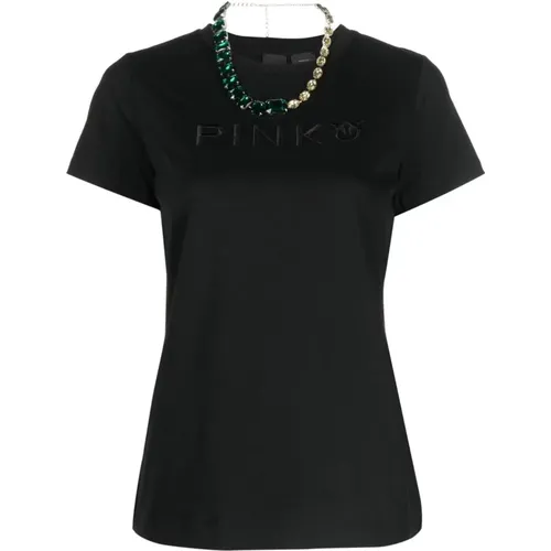 Marcelle jersey t-shirt , female, Sizes: XS - pinko - Modalova