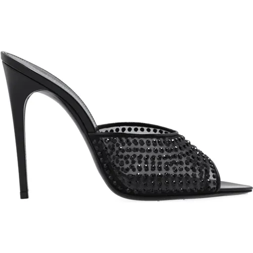 Slip-On Leather Shoes , female, Sizes: 4 UK - Saint Laurent - Modalova