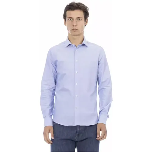 Light Cotton Shirt Italian Collar , male, Sizes: 3XL, L, 2XL, XL - Baldinini - Modalova