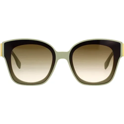 Glamorous Sunglasses with Acetate Frame and Gradient Lenses , male, Sizes: 63 MM - Fendi - Modalova