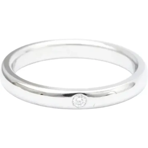 Pre-owned Jewellery, female, , Size: ONE SIZE Pre-owned Platinum rings - Tiffany & Co. Pre-owned - Modalova