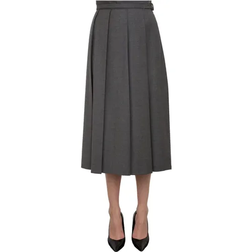 Midi Skirts, female, , Size: 3XS Elegant Pleated Skirt - Max Mara - Modalova