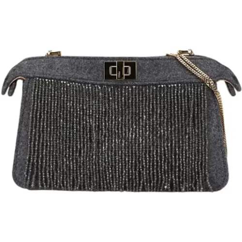 Pre-owned Shoulder Bags, female, , Size: ONE SIZE Pre-owned Felt fendi-bags - Fendi Vintage - Modalova