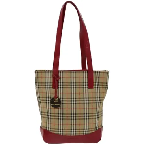 Pre-owned Tote Bags, female, , Size: ONE SIZE Pre-owned Canvas handbags - Burberry Vintage - Modalova