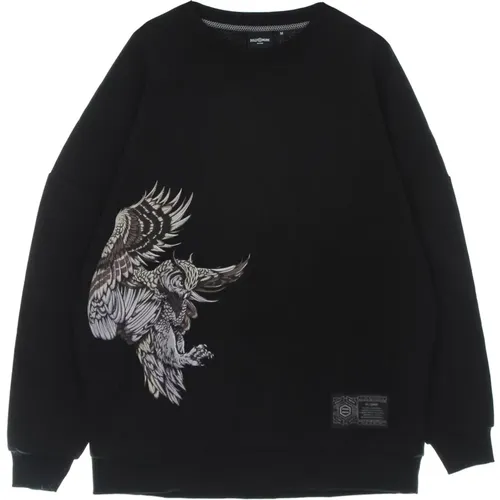 Sweatshirts, male, , Size: XL Golden Owl Lightweight Crewneck Sweatshirt - Dolly Noire - Modalova