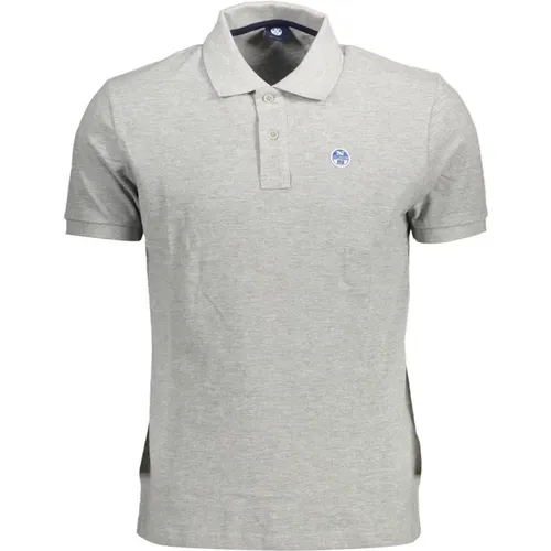 Graues Polo mit kurzen Ärmeln , Herren, Größe: 2XL - North Sails - Modalova