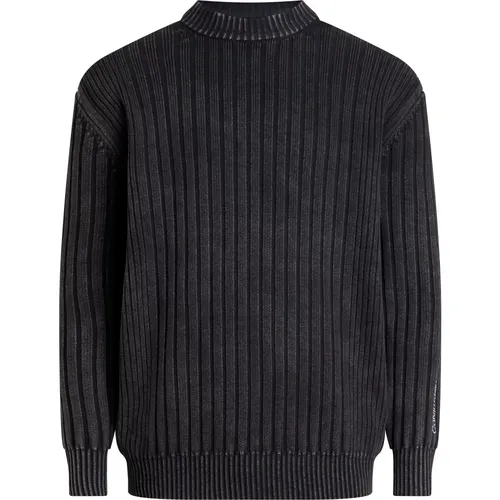 Schwarzer Pullover Lupetto Stil - Calvin Klein - Modalova