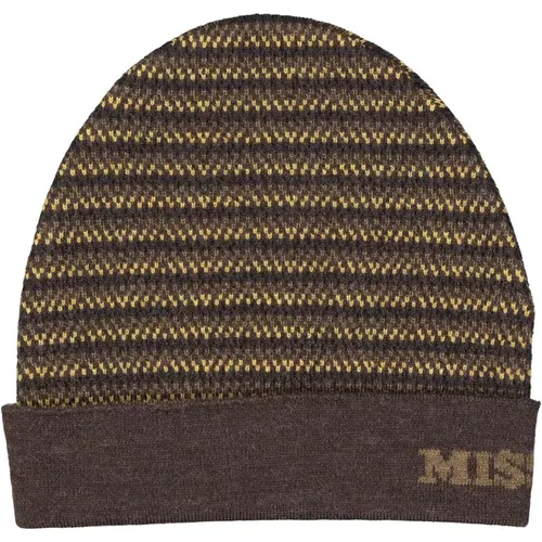 Beanies, male, , Size: ONE SIZE Wool Hat - Missoni - Modalova