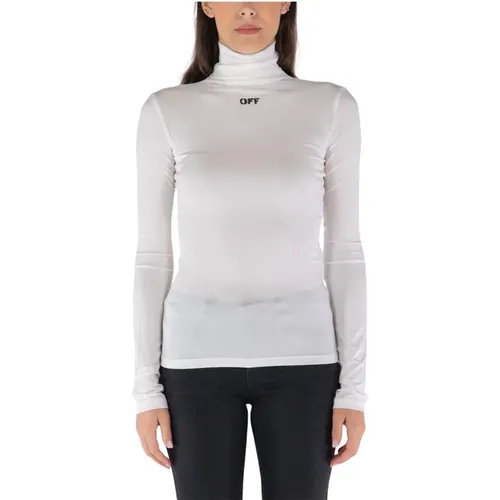 Off , Stylish Logo Print Sweater , female, Sizes: S, M, XS - Off White - Modalova