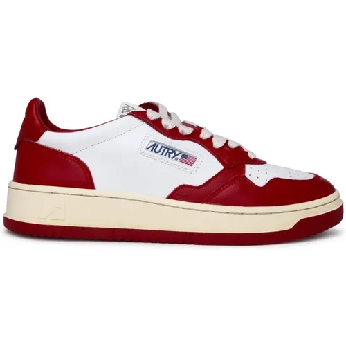 Sneakers, male, , Size: 3 US and red leather sneakers - Autry - Modalova