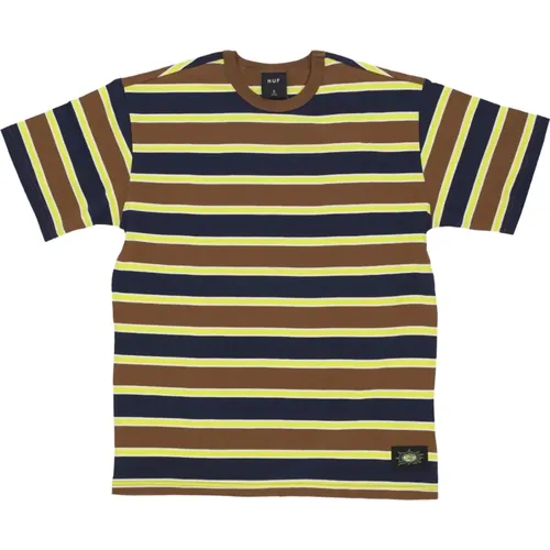 Striped Knit T-Shirt , male, Sizes: L, XL, S, M - HUF - Modalova