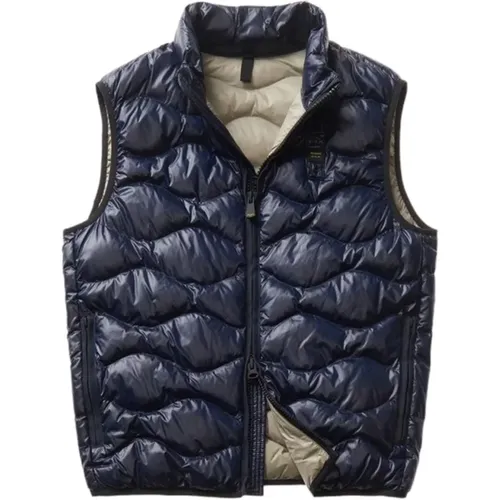 Wave King Sleeveless Jacket , male, Sizes: L - Blauer - Modalova