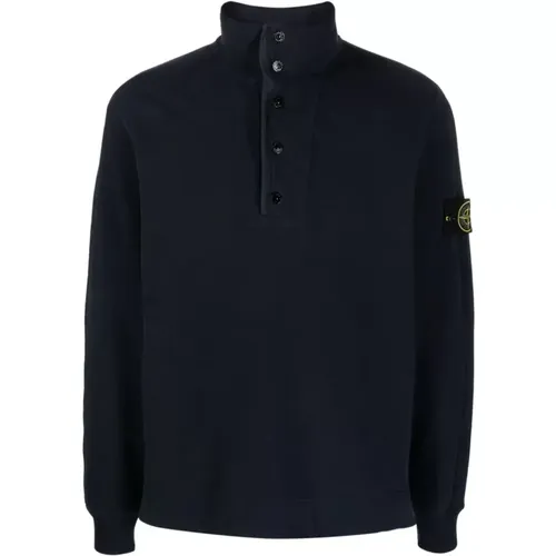 Garment Dyed Valet-stand Collar Sweatshirt , male, Sizes: XL, 2XL, M, S, L - Stone Island - Modalova