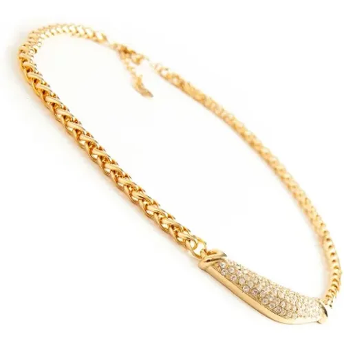 Pre-owned Jewellery, female, , Size: ONE SIZE Pre-ownedYellow Goldnecklaces - Dior Vintage - Modalova