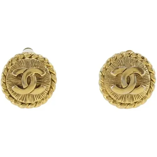 Pre-owned Jewellery, female, , Size: ONE SIZE Pre-owned Metal earrings - Chanel Vintage - Modalova