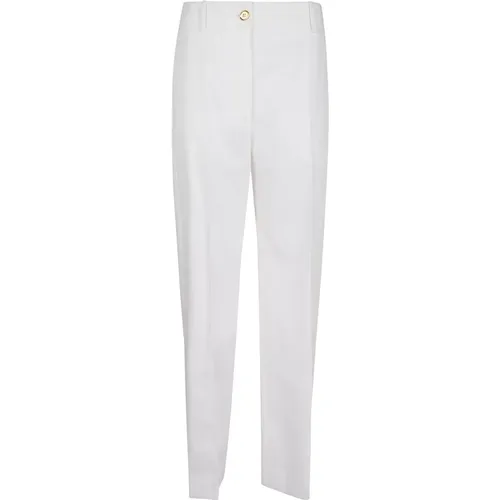 Weiße Iconic Lange Hosen , Damen, Größe: 2XS - Patou - Modalova