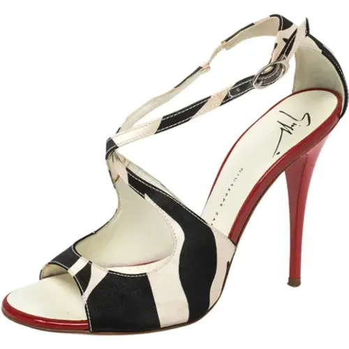 Pre-owned Satin sandals , female, Sizes: 3 1/2 UK - Giuseppe Zanotti Pre-owned - Modalova