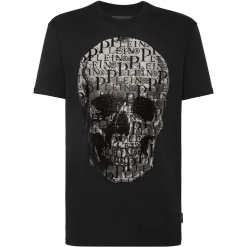 T-Shirts, male, , Size: 2XL Skull T-Shirt - Philipp Plein - Modalova