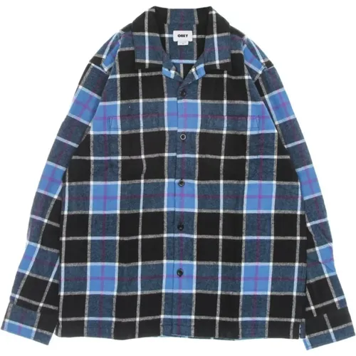 Casual Shirts, male, , Size: S long-sleeved shirt sully wovens - Obey - Modalova