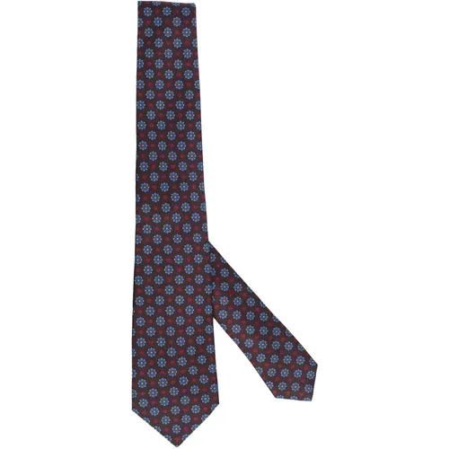 Ties, male, , Size: ONE SIZE Handmade Silk Tie Seven Folds - Kiton - Modalova