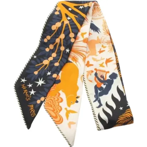 Pre-owned Scarves, female, , Size: ONE SIZE Pre-owned Silk scarves - Hermès Vintage - Modalova