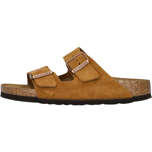 Sommer Wildleder Pantoletten Arizona Sue , Damen, Größe: 42 EU - Birkenstock - Modalova