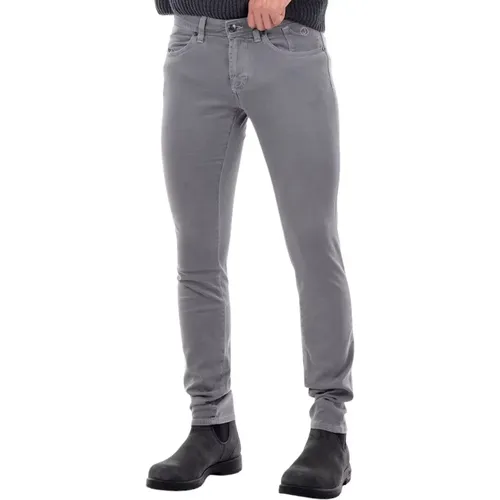 Chinos, male, , Size: W34 Men's Slim-Fit Five-Pocket Pants - Jeckerson - Modalova