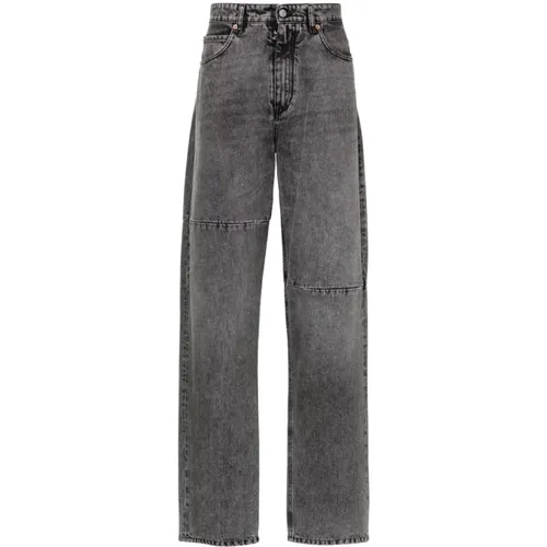 Denim Jeans Stonewashed Panelled Design , male, Sizes: W31, W30, W32 - MM6 Maison Margiela - Modalova