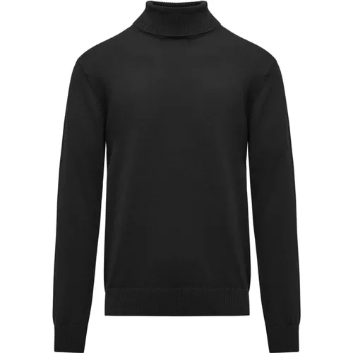 Turtlenecks, male, , Size: M Soft Wool Turtleneck Sweater - BomBoogie - Modalova