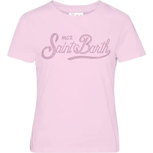 T-Shirts, female, , Size: M T-shirt Emilie - MC2 Saint Barth - Modalova