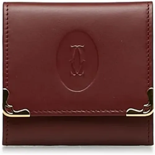 Pre-owned Wallets, female, , Size: ONE SIZE Pre-owned Leather wallets - Cartier Vintage - Modalova